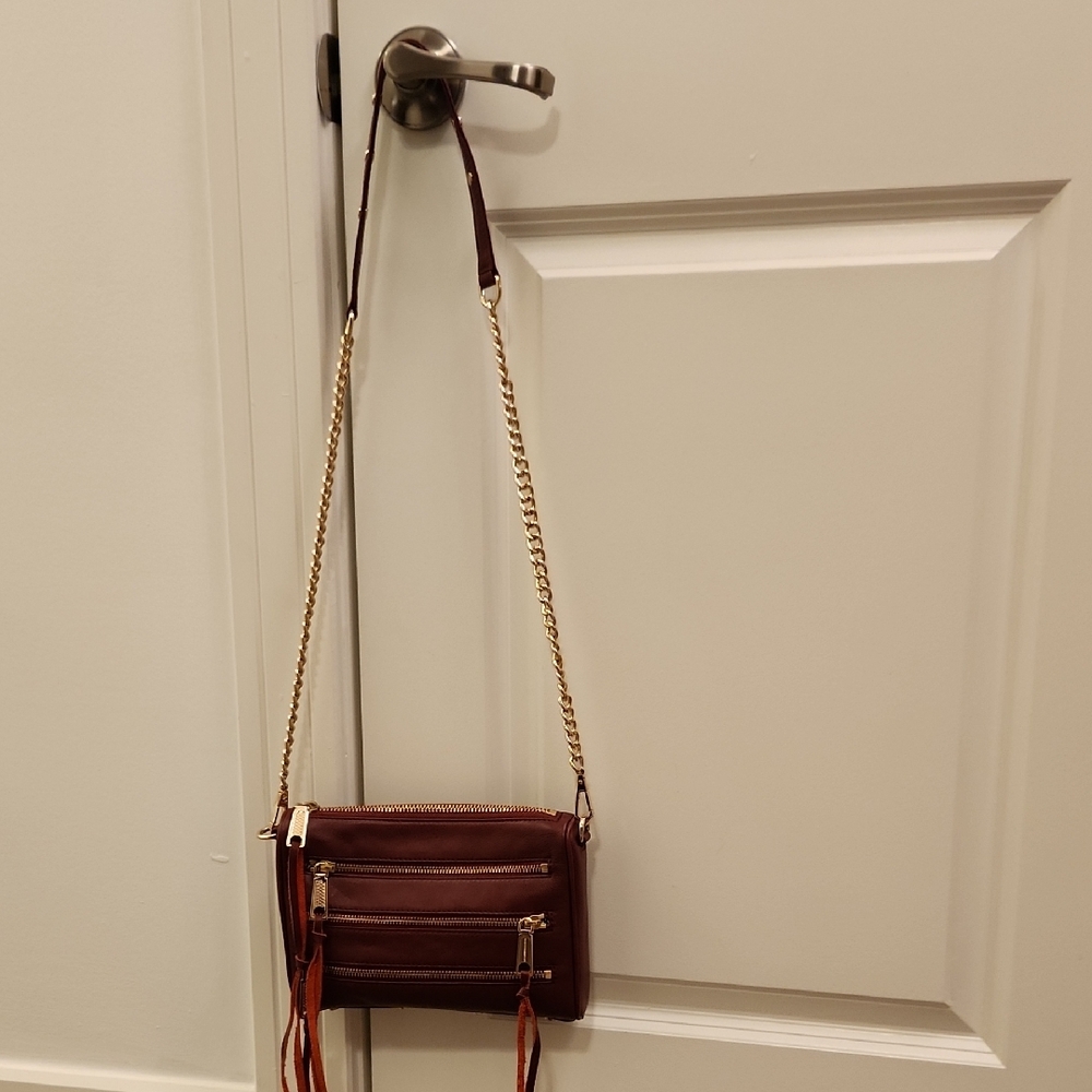 NWOT Elegant Burgundy Crossbody Bag